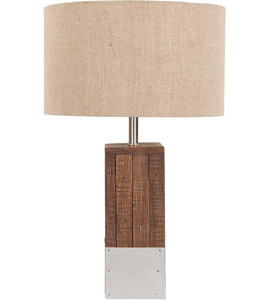 Madeira natureza novo design tabela lâmpada de mesa com moldura de ouro para projeto de casa de enfermagem