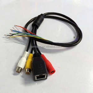 RJ45 + DC + Entrada de Audio + Cable de salida de audio para módulo de cámara IP H.265 Compatible con todas las placas IP - Product Image 3