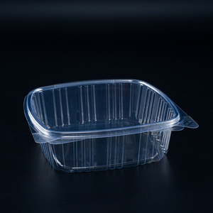 Thân thiện với môi trường và thiết kế chức năng với khóa tốt 12oz. Clear PLA/PET/rPet vuông Deli <span class=keywords><strong>container</strong></span>. - Product Image 5