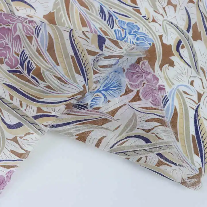 Tessuto Lyocell T14 popolare tessuto stampato adatto a buon mercato produttore di Organza tessuto di pizzo per le donne per l'indumento