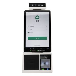 Sistema de punto de venta táctil para escritorio, quiosco de pago con medición de temperatura y escáner de código QR, 10,1 pulgadas, android, autoservicio gratis