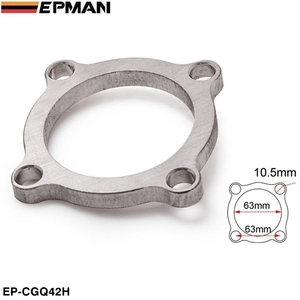EPMAN 2.5&quot; Inner Diameter 4 Bolt Exhaust Downpipe Flange for <strong>Turbo</strong> T3 T4 T4E EP-CGQ42H - Product Image 2