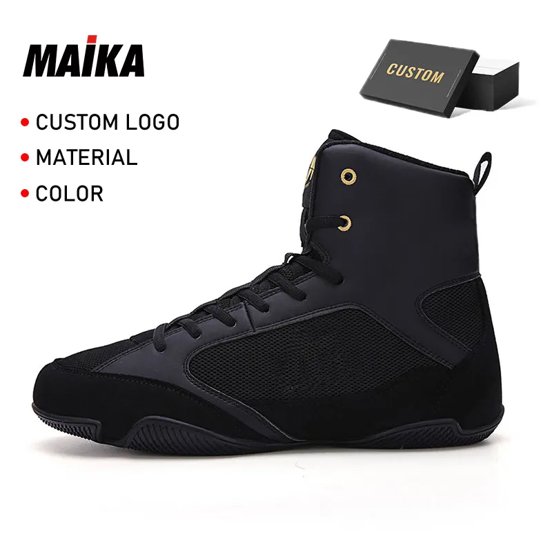 Scarpe da Wrestling Strike Custom Sneakers Blank Professional Mesh scarpe da boxe Boot Design Bodybuilding allenamento scarpe da ginnastica per gli uomini