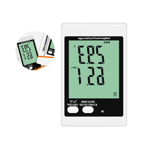 DWL-20E <strong>External</strong> Probe Large LCD <strong>Temperature</strong> and Humidity <strong>Sensor</strong> Thermometer with Sound and Light Alarm <strong>Data</strong> <strong>Logger</strong> for Storage - Product Image 2