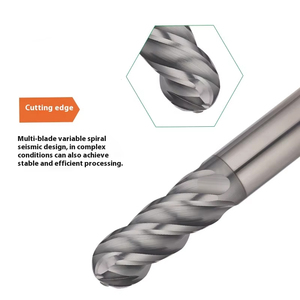 4-Flute Ball Mill <strong>Aerospace</strong> High-Temperature Alloy <strong>Cutter</strong> Difficult Cutting Titanium Alloy TC18-21 Nickel-Based for Milling - Product Image 4