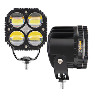 LELANPU <strong>40W</strong> Squared <strong>LED</strong> <strong>12V</strong> 24V <strong>LED</strong> Work Lights Motorcycle Light <strong>LED</strong> Lens Spotlight With Side Light for Bikes Moto - Product Image 6