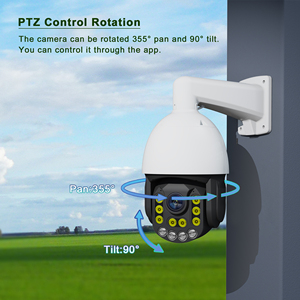 Ultra-HD da 10 pollici Dome PTZ con Zoom 18x e visione notturna del sensore CMOS supporta la memoria/scheda SD per il monitoraggio umano - Product Image 4