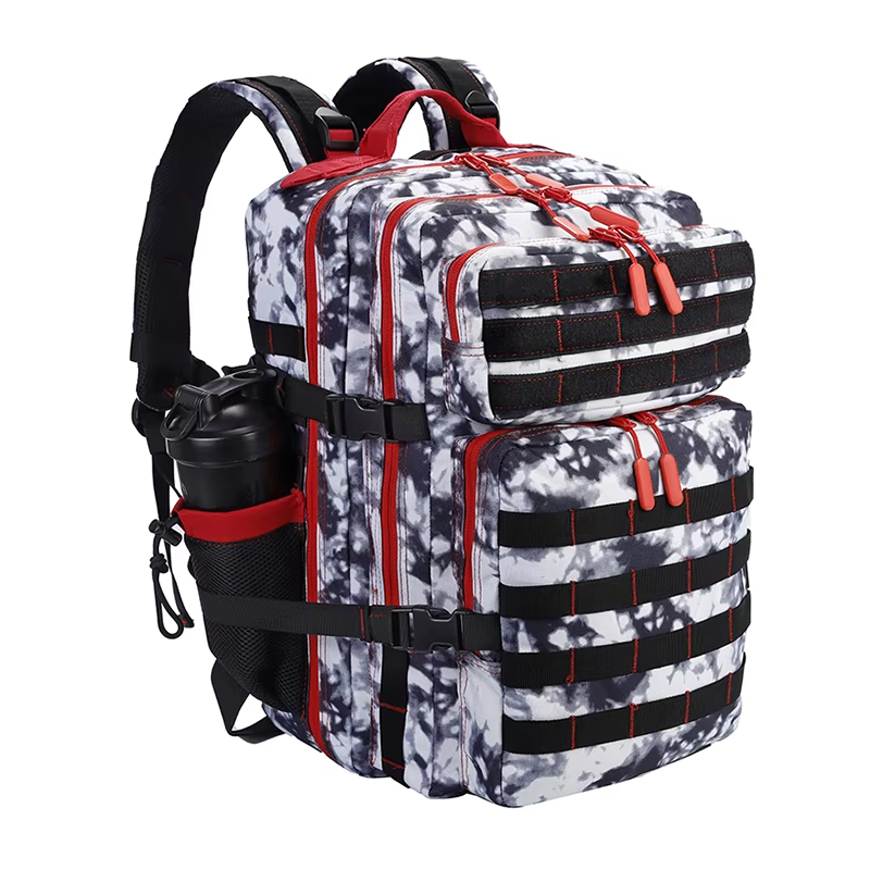 Cravatta nera tinta rossa con zip