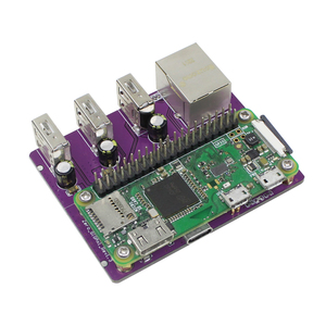 Alloggiamento in lega di alluminio Raspberry Pi Zero scheda di espansione interfaccia Ethernet con USB HUB ZeroW/2W moduli elettronici e kit - Product Image 4