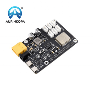 La scheda Driver del servomotore ad azionamento diretto (B) integra ESP32 e il circuito di controllo 2.4G WiFi per il motore del mozzo DDSM400 e il lampone Pi 5/4B