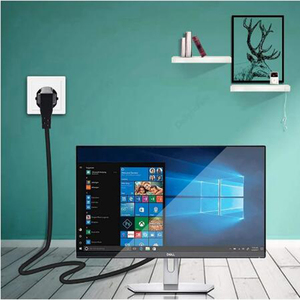 6ft 1.8m İsviçre güç kablosu İsviçre brezilya fişi IEC C13 AC güç besleme kablosu için PC bilgisayar monitör LG Sony TV 3D yazıcı - Product Image 5