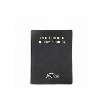 Livre de la Bible en cuir, vente en gros, avec texte de couverture, argent chaud, en espagnol, 2023