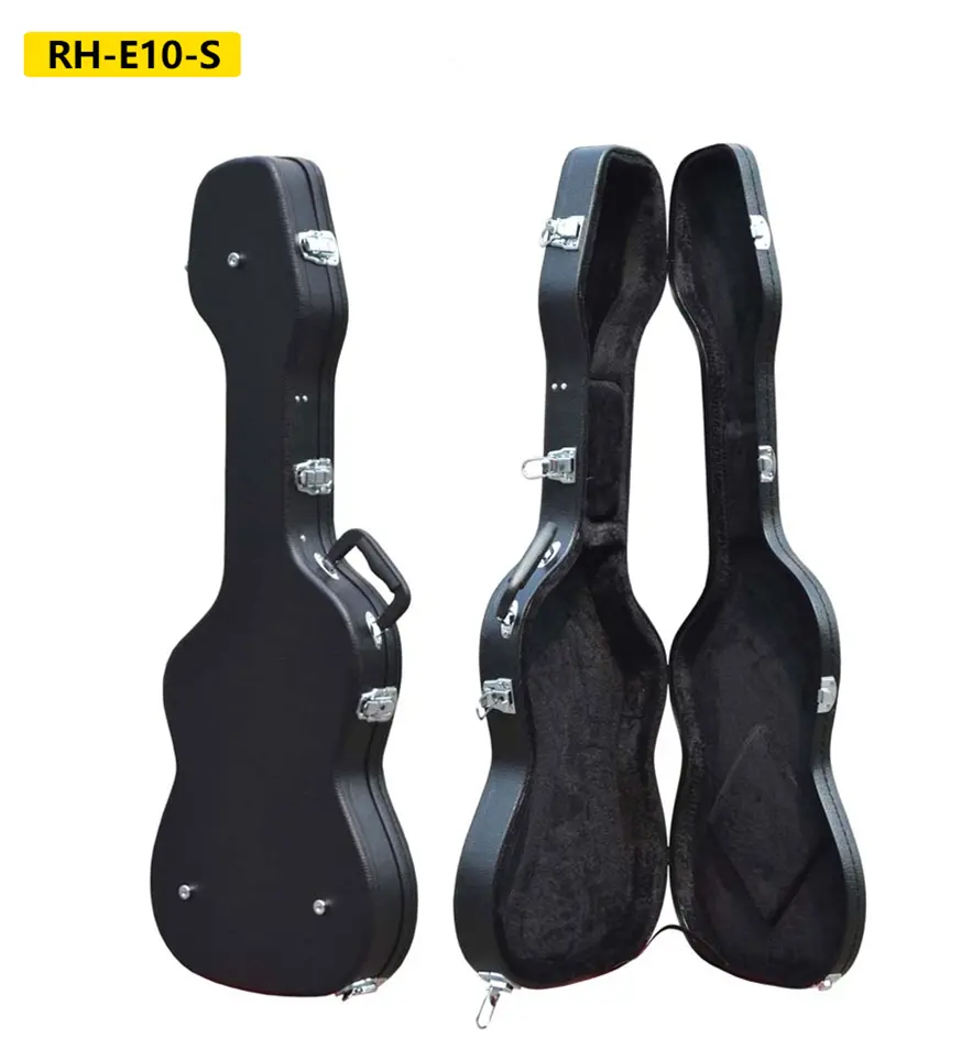 Funda de cuero duro para guitarra eléctrica de alta calidad, funda impermeable con forma de S para Show Gig, a la venta