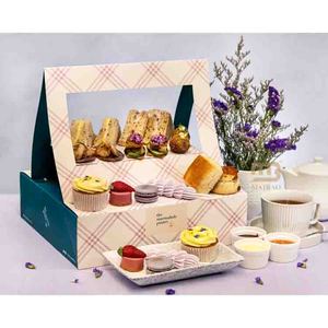 Kafeler öğleden sonra çay almak için pastaneler Cupcake çerez tatlılar kutusu yüksek çay paket seti mus kek Macaron ekran yiyecek kutusu - Product Image 1