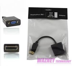 Adaptador DP a VGA DisplayPort a VGA convertidor DP Cables adaptador macho a hembra 1080P para HDTV Monitor MacBook proyector 3166 - Product Image 6