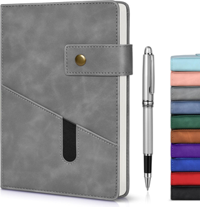 A5 tamaño estándar impresión personalizada diario de oración cristiana A5 Bloc de notas gris con cerradura cuaderno de alta calidad con hebilla magnética - Product Image 2