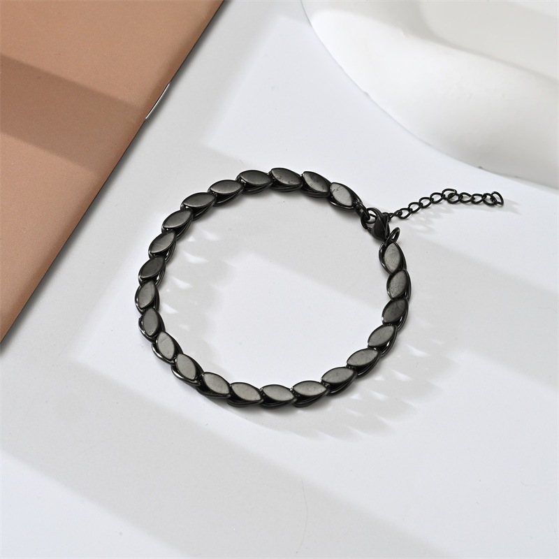 Bracelet marquise de 6 mm de large en noir