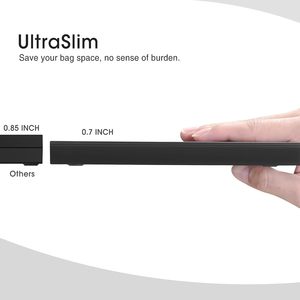 带sd卡读卡器和USB端口的外部光盘 +/-RW驱动器，用于笔记本电脑的USB 3.0 USB-C光盘驱动器刻录机