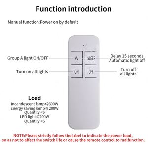 220V rf433mhz2wayワイヤレスリモコンスイッチ照明天井ランプLEDセクションスイッチリモコン - Product Image 4