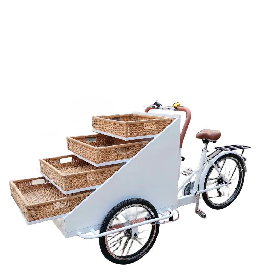 Tricycle électrique chariot de vente vélo électrique cargo tricycle tricycle chariot de vente