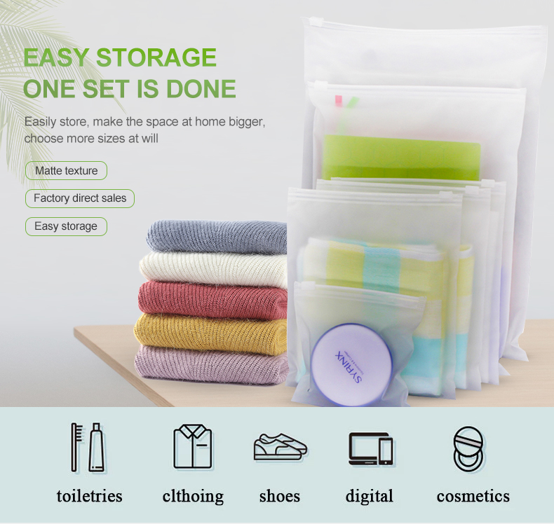 BEUTEL-Hersteller-Clothing Customized Plastic-Reißverschluss-Taschen PVCs Verpacken 0