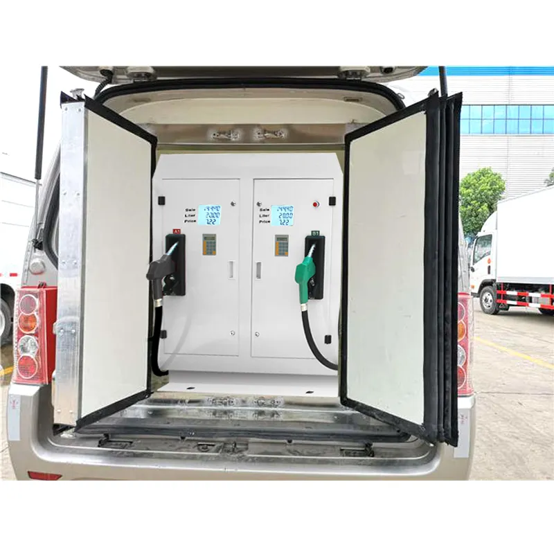 Tragbare 2000L Einzel düsen und 2 Schläuche, die die mobile Tankstelle des Benzin behälters füllen