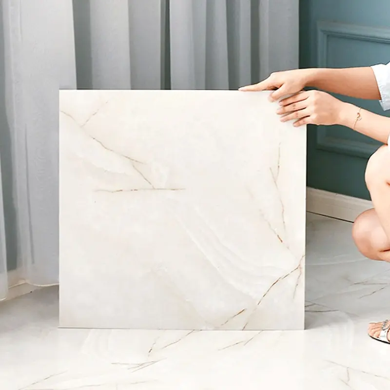 Schlafzimmer Home Badezimmer Küche Dekorative Peel and Stick Marmor Luxus Vinyl fliesen Boden aufkleber Selbst klebender Bodenbelag