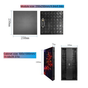 P2.9 P3.9 LED-Video-Tanzfläche LED-Anzeige Interaktiver LED-Bodenfliesen bildschirm Programmier bare Bar Tanzbühne LED-Bildschirm - Product Image 3