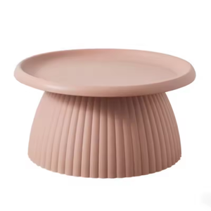 北欧蘑菇形小茶几小家庭圆形塑料边桌高低组合 - Product Image 2