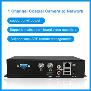 1 Channel <strong>RCA</strong> Audio BNC Analog Video <strong>to</strong> RJ45 Ethernet Converter Encoder Support AHD CVI TVI CVBS Camera HDMI <strong>VGA</strong> <strong>Output</strong>