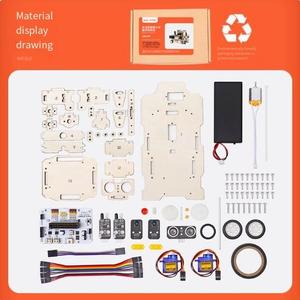 Kit de aprendizaje de coche inteligente multifunción STEM, Kit de Robot de programación, placa de desarrollo Compatible con Arduino UNO, juguetes para niños