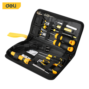 Deli EDL-C1013E #13pce of Household Daily Electrician Comprehensive Maintenance Box Manual Hardware Multi-functional <strong>Set</strong> - Product Image 1