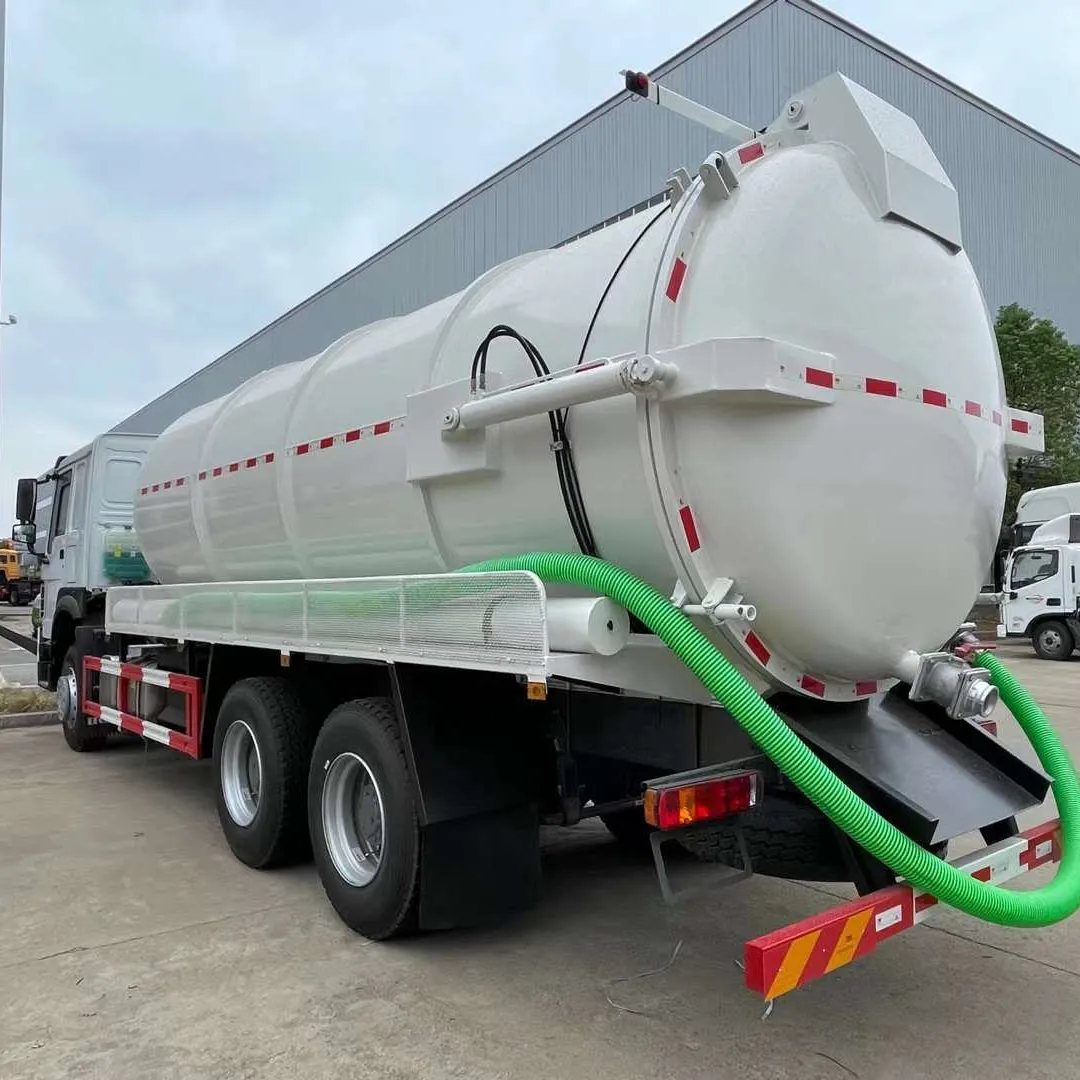 Sinotruck-Camión de succión de aguas residuales, camión de vacío usado, 20CBM, 6x4, a la venta en Dubái