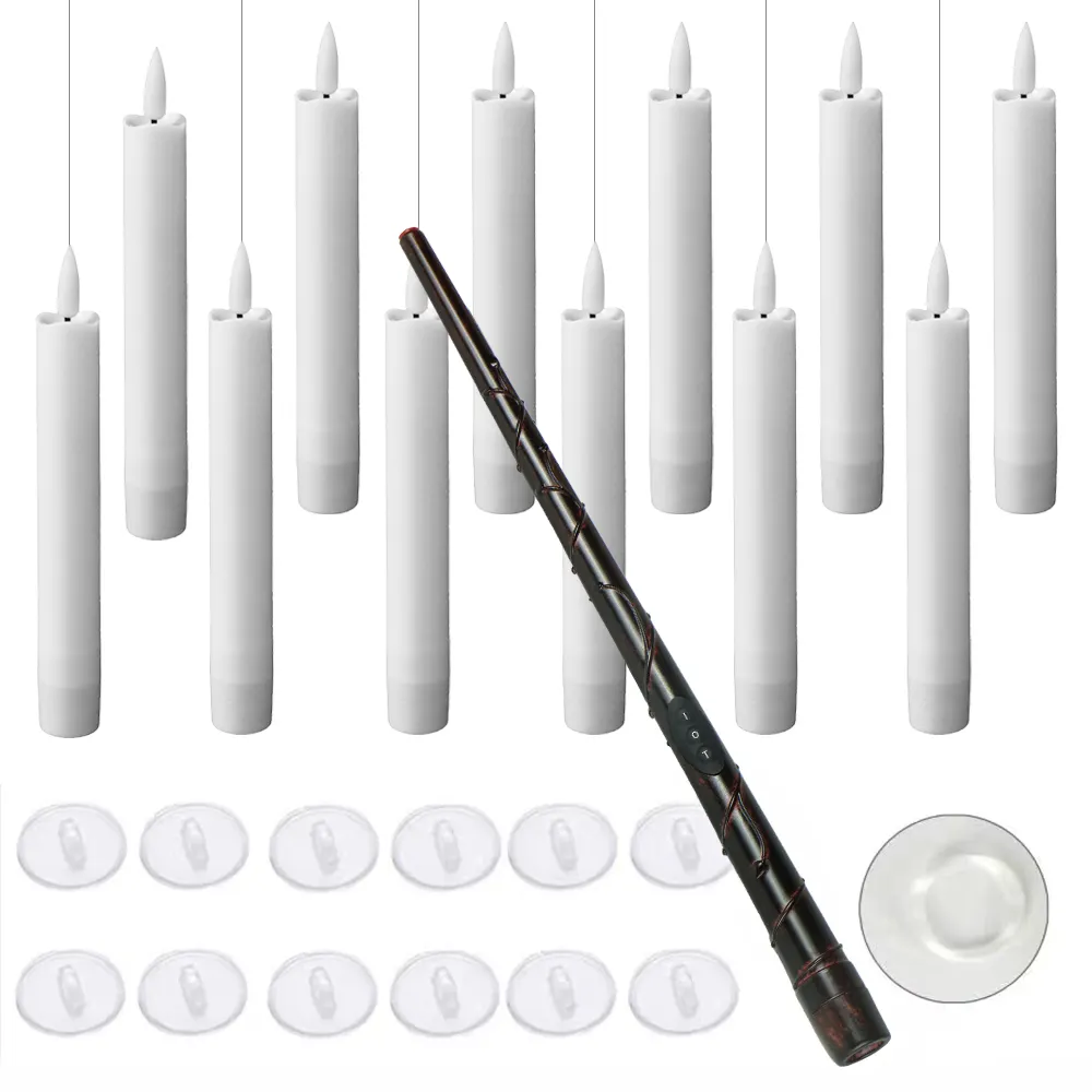 Harry magic wand remote with floating candle light floating candles lights wand for the remote LED candle