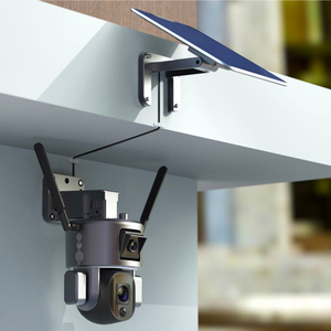 WiFi/4G IP66 Waterproof Outdoor Solar Powered 4K Dual Lens Security <strong>Camera</strong> CMOS Imaging <strong>Sensor</strong> <strong>Memory</strong> Card Storage Surveillance - Product Image 5