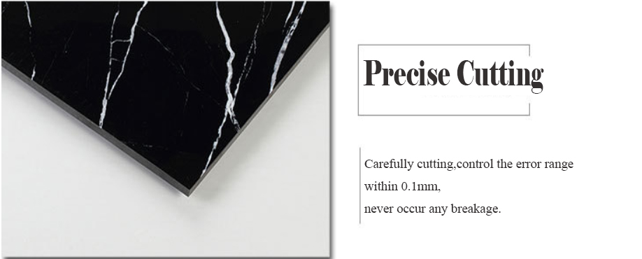 Factory Direct Sales Modern Black and White Like Marble Polished Tile