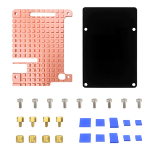Raspberry Pi 4 Carcasa de cobre puro tipo B generación Raspberry Pi 4B disipador de calor de cobre puro Carcasa protectora caja - Product Image 6