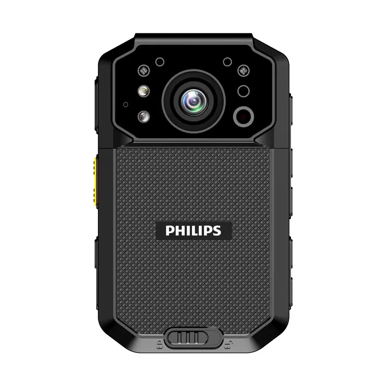 Philips 100% Original 4G 1296P 4K Cámara corporal portátil profesional Cámara desgastada corporal con cámara grabadora de visión nocturna