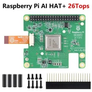 Raspberry Pi ufficiale originale AI HAT + High-Performance Hailo-8/8L 13/26top per Pi5 PCIe M.2 Gen3 - Product Image 4