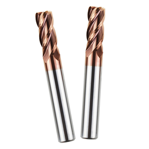 55 derece yuvarlak burun Tungsten çelik karbür freze kesicisi 4 - Edge End Mill dairesel ark parmak freze çakısı freze kesicisi torna makinesi aracı - Product Image 6