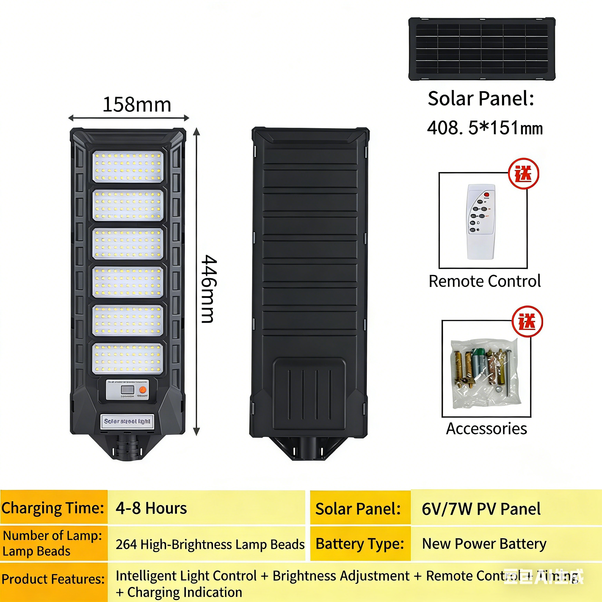 500W - 264 beads per six cups