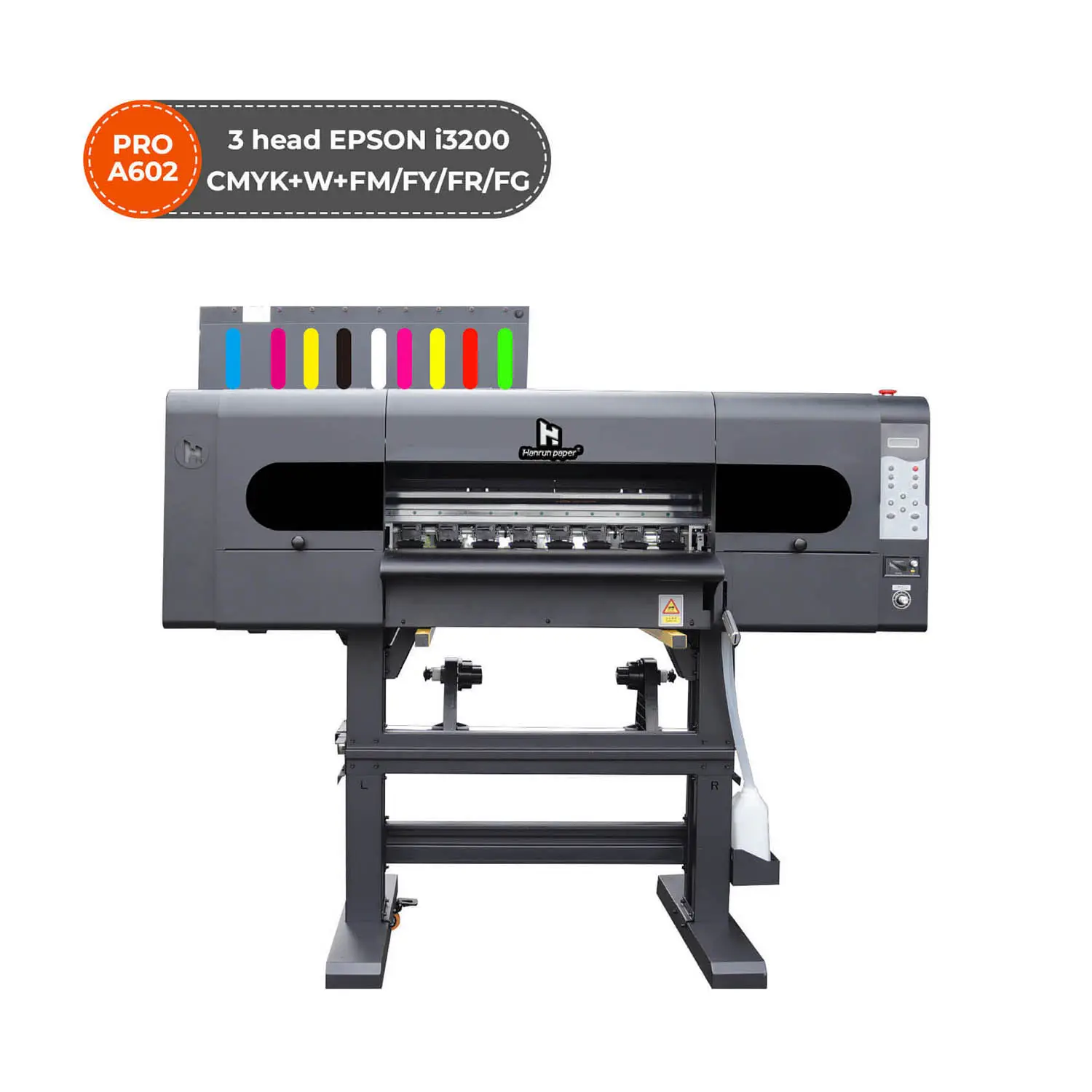 Vendita calda automatica A1 3 teste i3200 fluorescente 9 colori dtf stampante 24 pollici dtf stampante per magliette