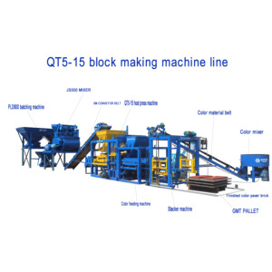 QT6-15 Автоматическая бетонная полая блочная машина для строительства - Product Image 2