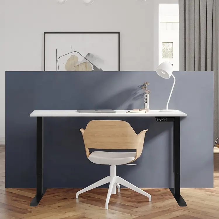 Soporte de Silla en forma de I, mueble de oficina moderno de poco ruido, escritorio eléctrico ajustable