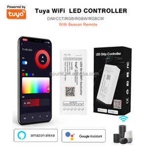 Buon prezzo di fabbrica 18A 216W Tuya WiFi Beacon 2.4G telecomando Wireless RF Dimmer 6A RGB RGBW led striscia di controllo parete - Product Image 3