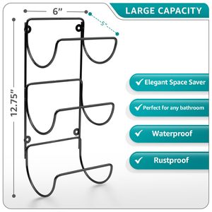 Üç lastikler siyah keseler el havluları çarşafları banyo Spa Salon için Ideal havlu isıtıcı raf Modern tasarım - Product Image 4