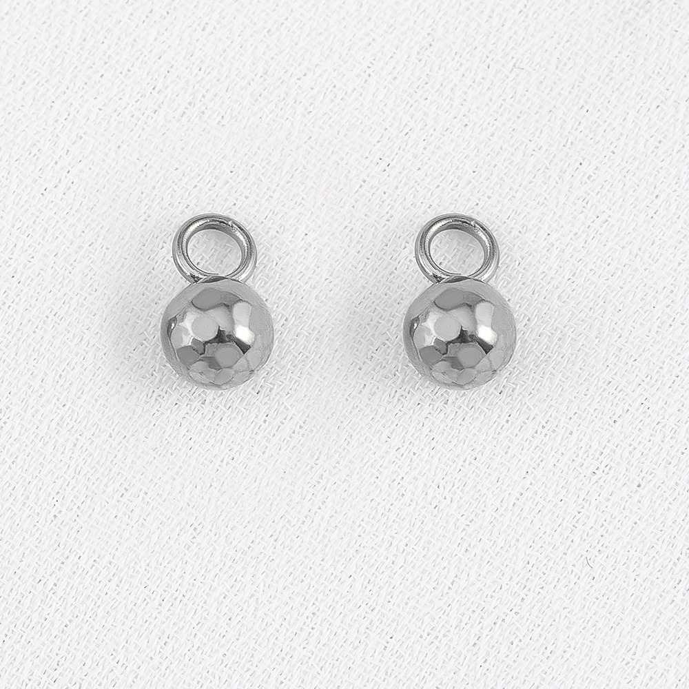 Argenté, simple, taille 4# -3.8*6.6