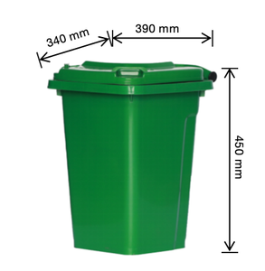 30Lキッチンまたは家庭用ゴミ収集用の中型屋外ストリートウェイストビン - Product Image 3
