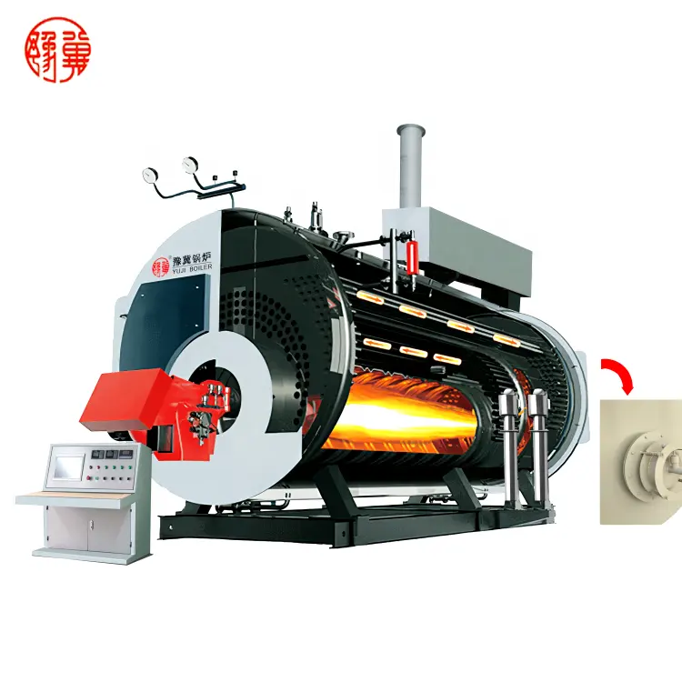 WNS serie industriale 6000 kg/h olio caldaia a vapore a Gas per impianti di lavorazione del latte