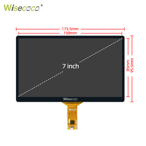 Wisecoco 7 дюймов 120 Гц IPS Дисплей 1920x1080 FHD сенсорный экран для Raspberry Pi 5 500nits 120 Гц дисплей с контроллером - Product Image 1